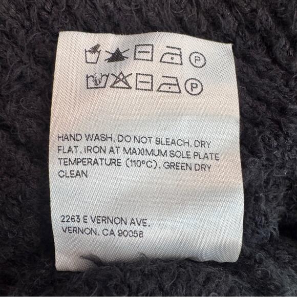 Reformation Black Fuzzy Knit Crop Top size XS - Picture 9 of 12